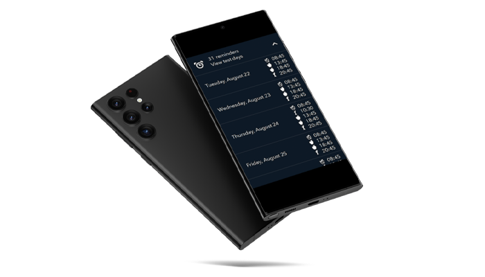 Testa atgādinājumu plāni